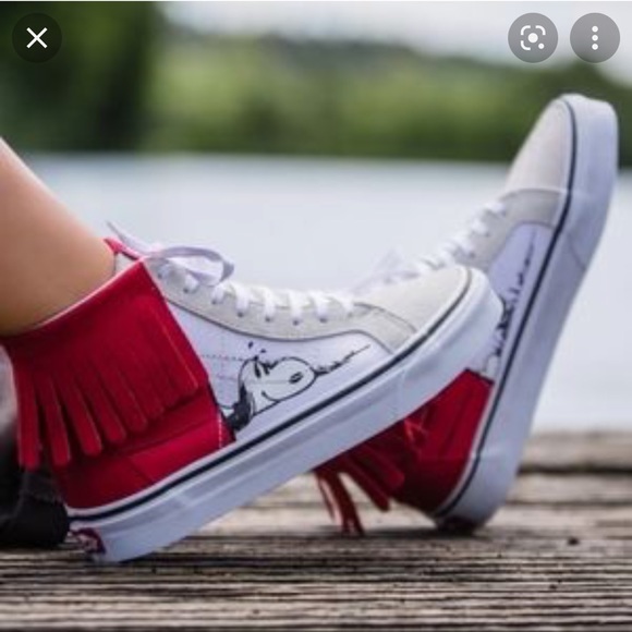 Vans Snoopy Dog High Tops Fringe - Picture 10 of 10